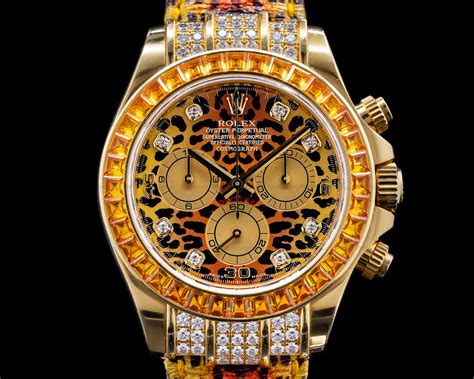 rolex daytona leopard dial 116598|rolex saco leopard.